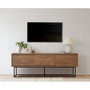 Hanah Home Milo 140 Soporte para TV Nogal y Negro